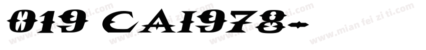 019 cai978字体字体转换